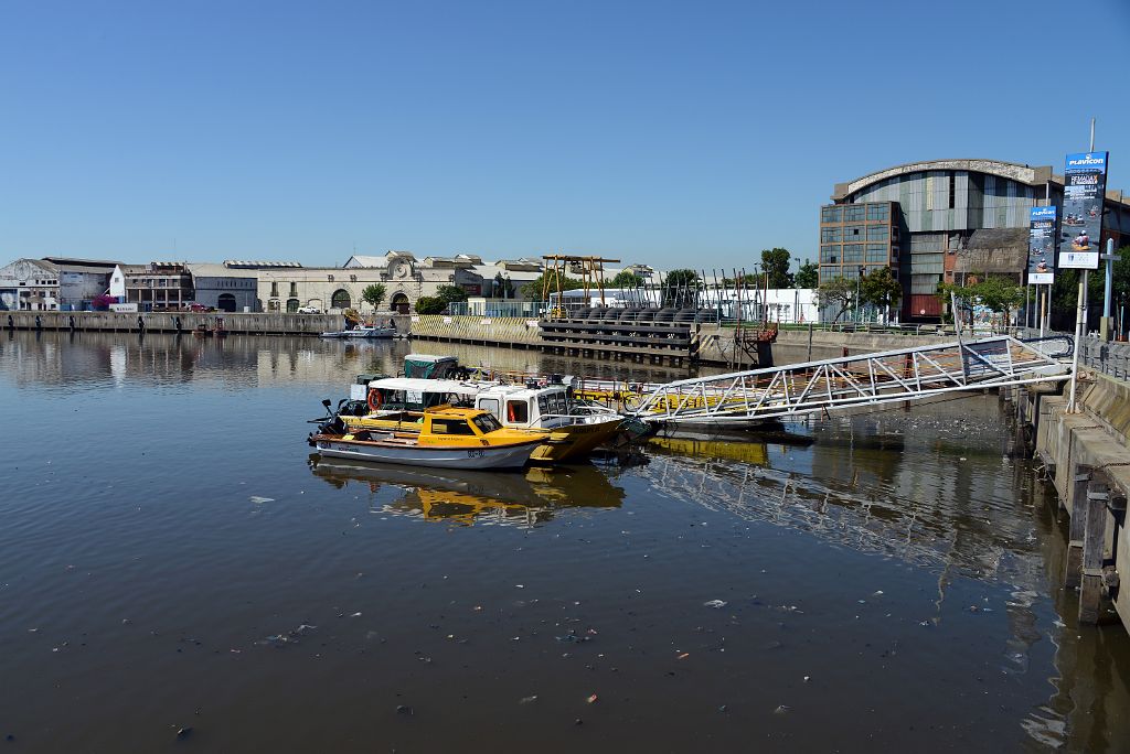 03 Boats On Riachuelo River La Boca Buenos Aires